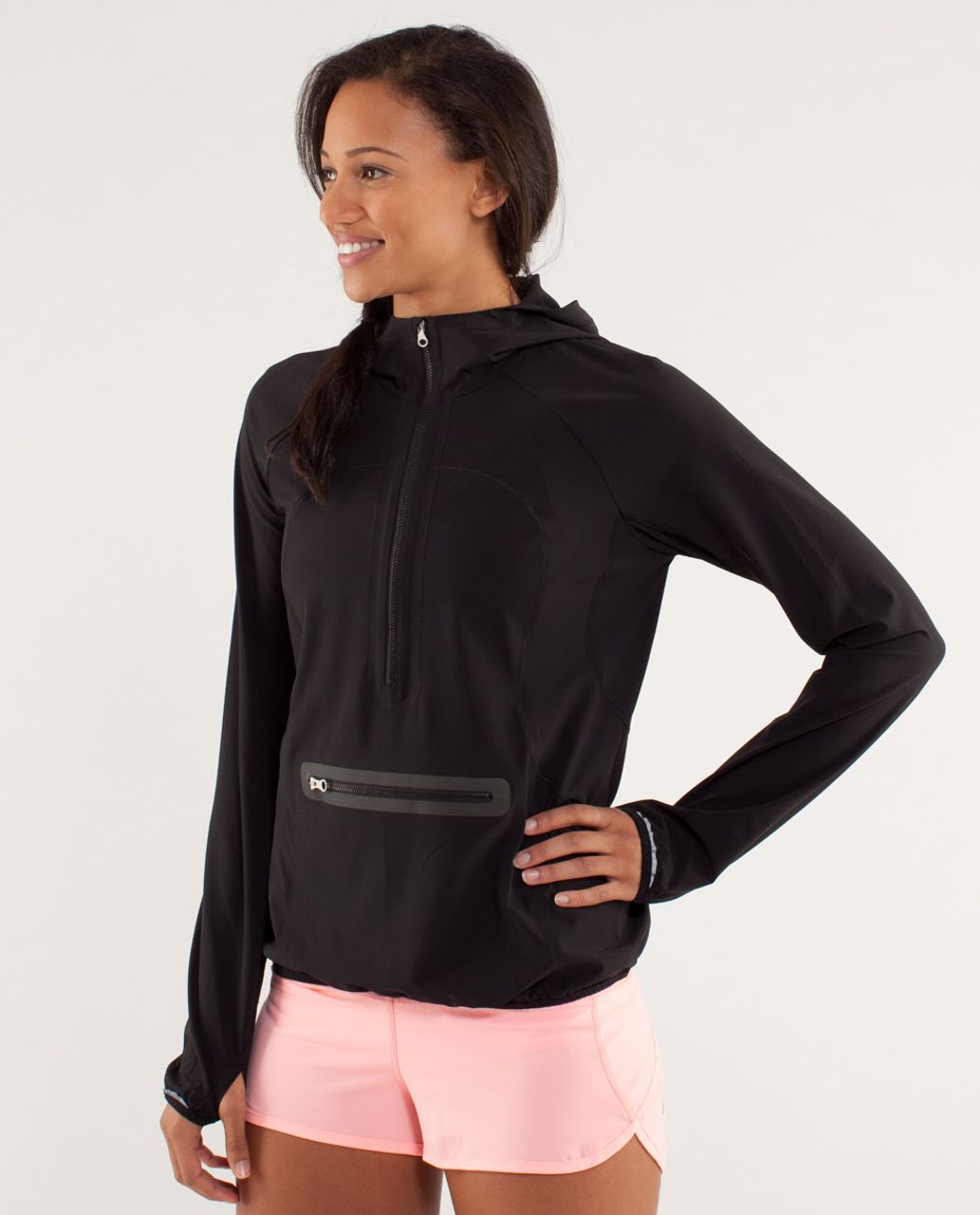 Lululemon Run: Stash & Dash Pullover - Black - lulu fanatics