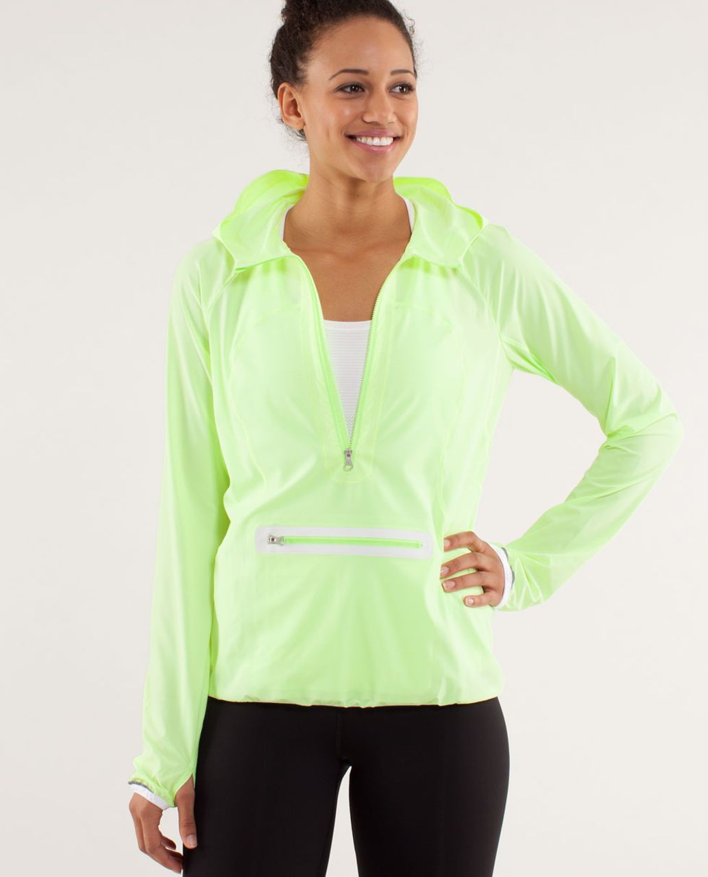 Lululemon Run:  Stash & Dash Pullover - Faded Zap