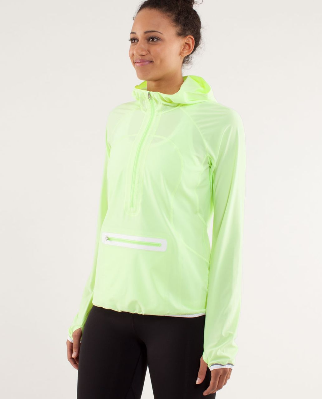 Lululemon Run:  Stash & Dash Pullover - Faded Zap