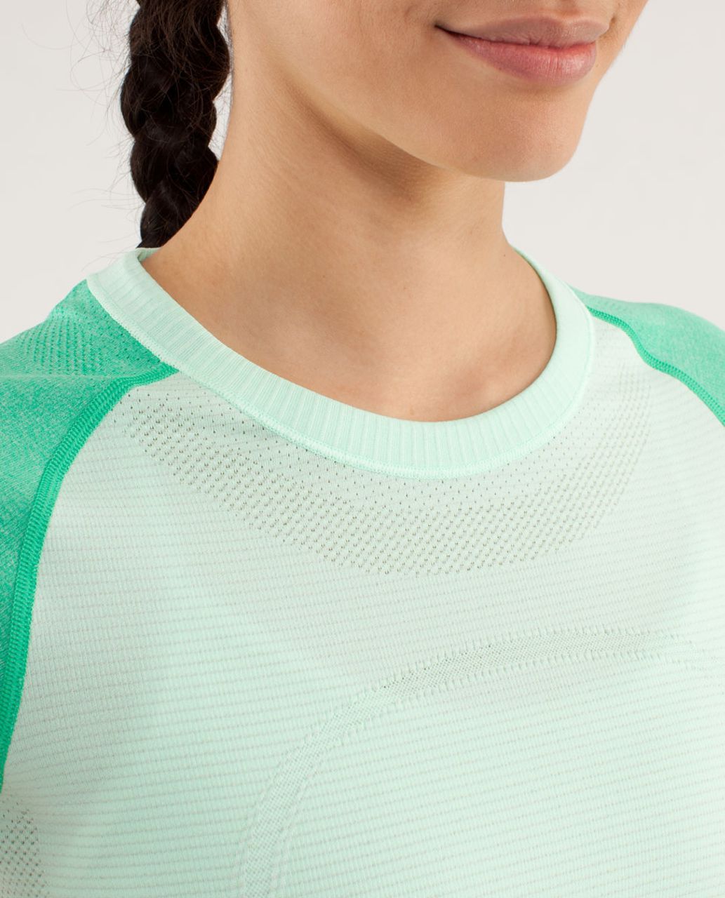 Lululemon Run:  Swiftly Tech Short Sleeve - Fresh Teal / Very Green