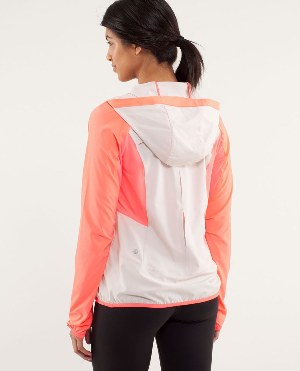 Lululemon Run: Stash & Dash Pullover - Dune / Pop Orange - lulu fanatics