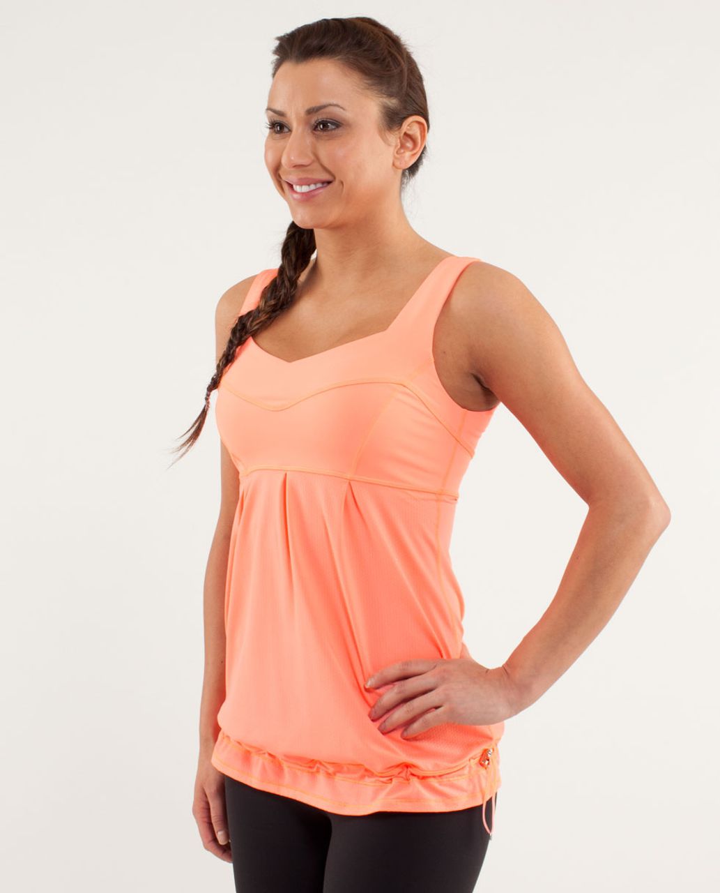 Lululemon Run:  Tame Me Tank - Pop Orange