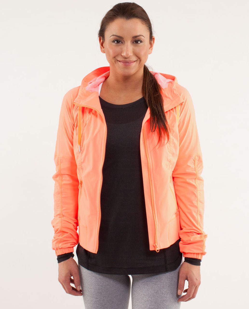 Lululemon Street To Studio Jacket - Pop Orange - lulu fanatics