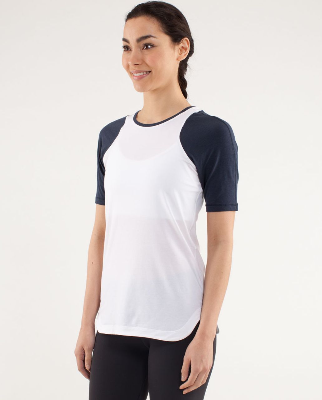 Lululemon Clari-Tee Short Sleeve - White / Inkwell