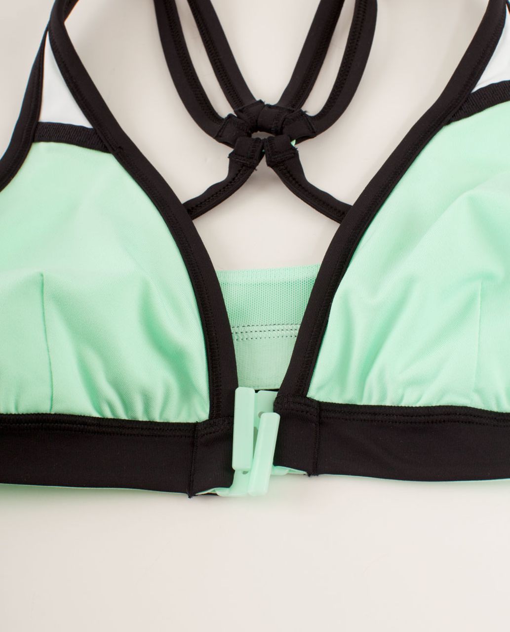 Lululemon Heat It Up Bra - Fresh Teal / White / Black