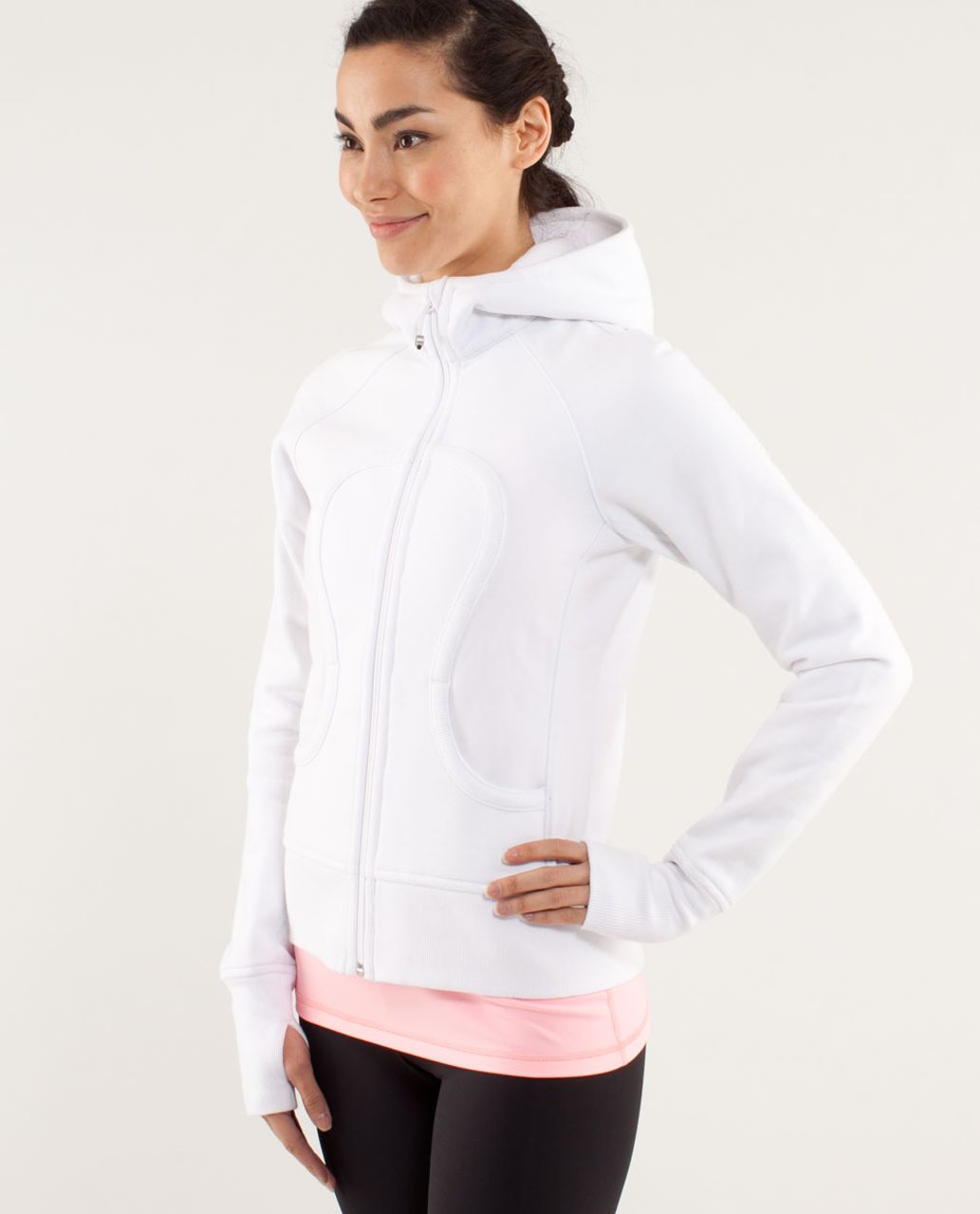 Lululemon Scuba Hoodie *Stretch (Lined Hood) - White