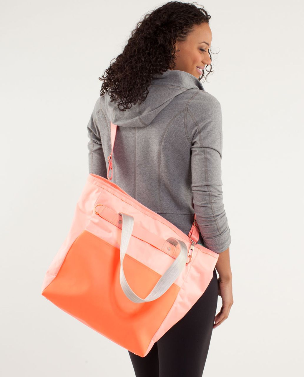 Lululemon Urban Oasis Tote - Bleached Coral / Pop Orange