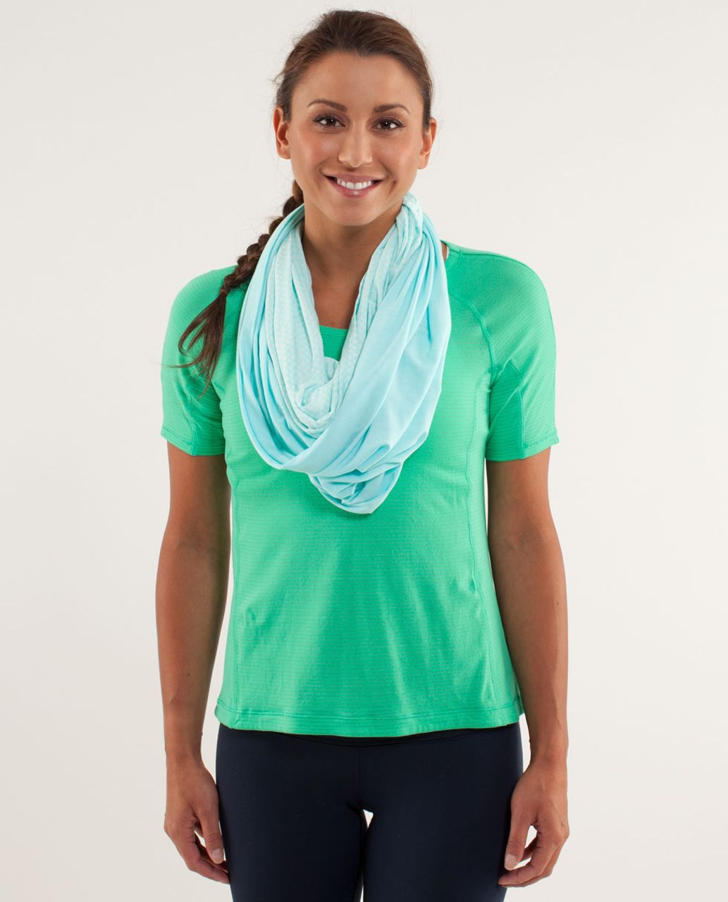 Lululemon Twist And Shout Scarf - Aquamarine / Mesh Burnout Aquamarine