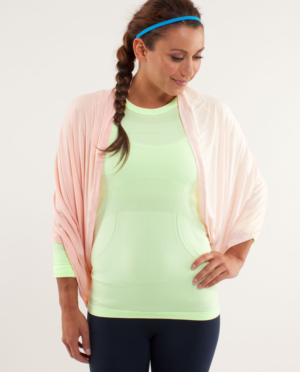 Lululemon Twist And Shout Scarf - Parfait Pink / Mesh Burnout Parfait Pink