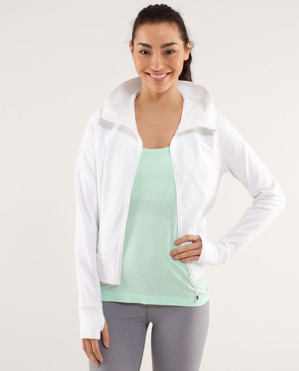 Lululemon Throw Me Over Hoodie - White