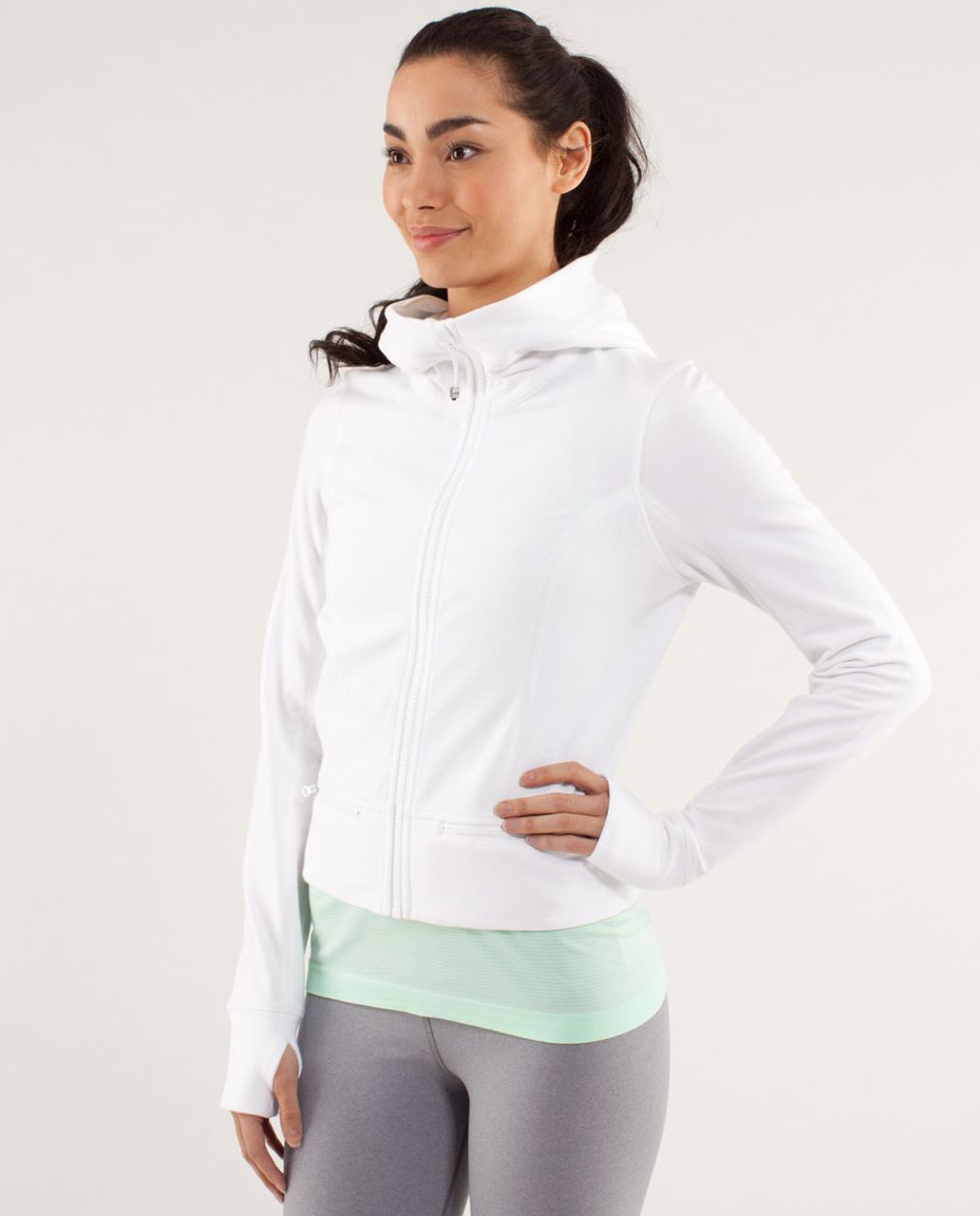 Lululemon Throw Me Over Hoodie - White