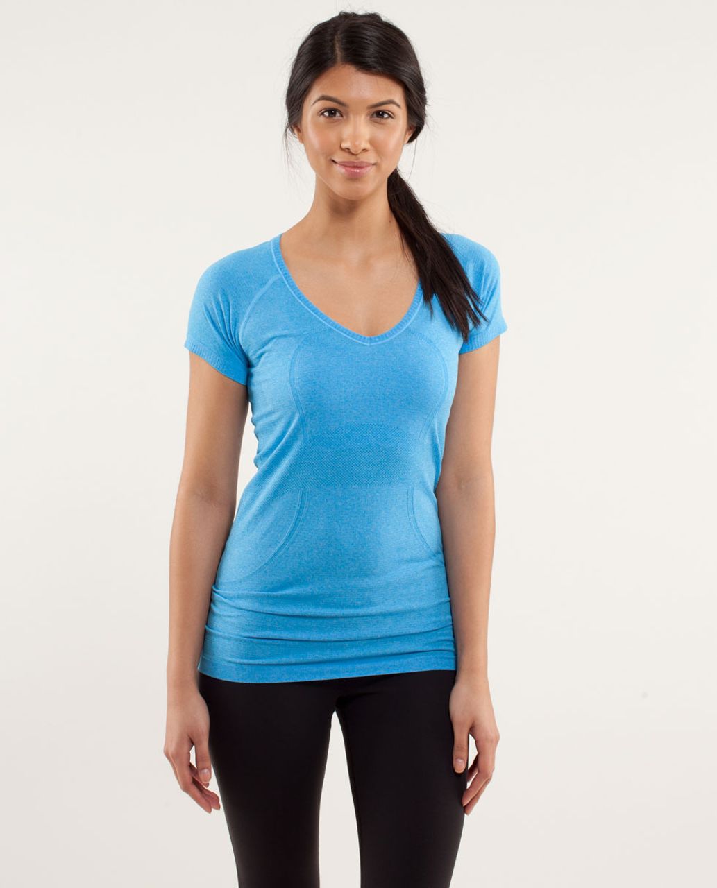 Lululemon Run:  Swiftly Tech V Neck - Beach Blanket Blue