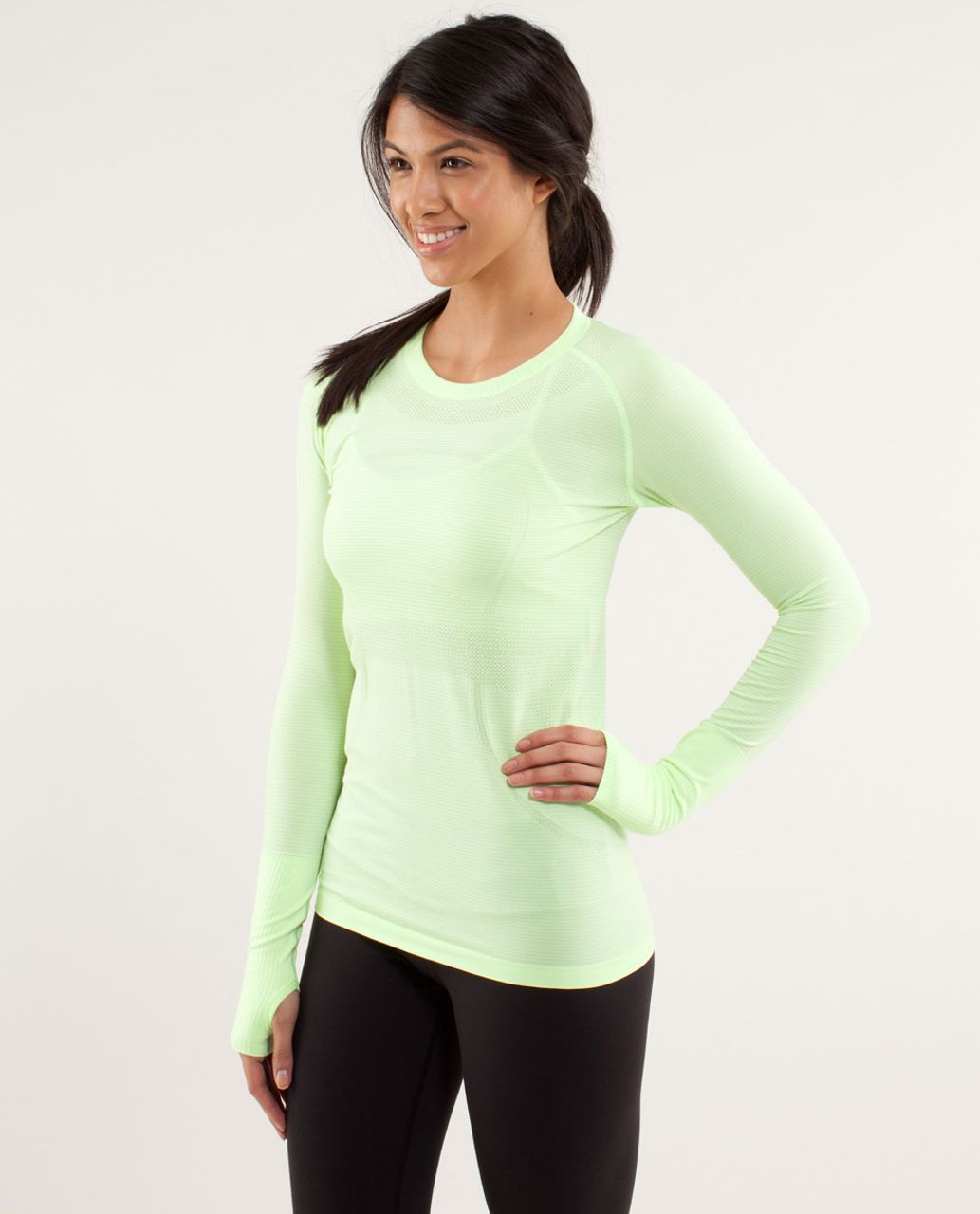 Lululemon Run:  Swiftly Tech Long Sleeve - Faded Zap