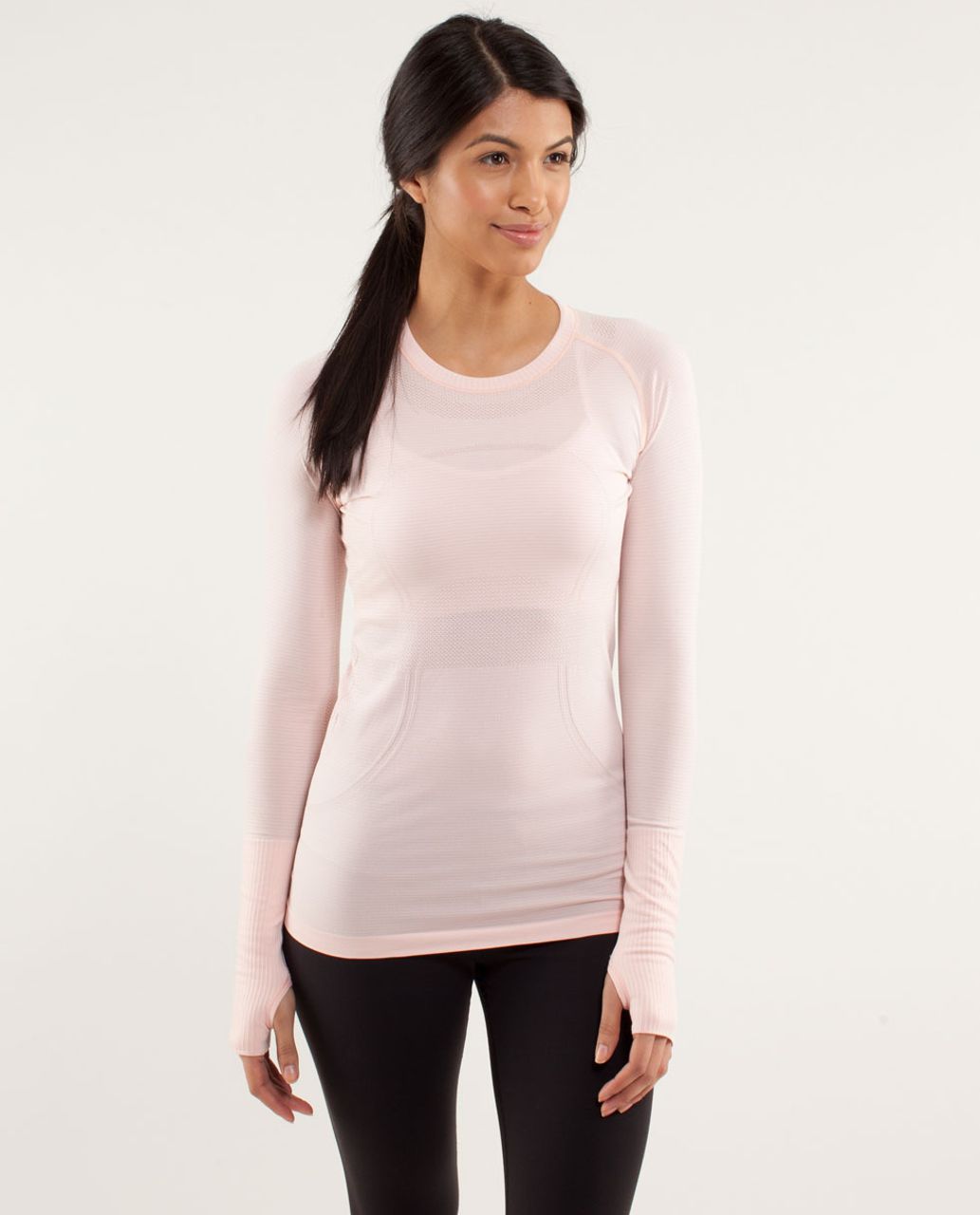 Lululemon Run:  Swiftly Tech Long Sleeve - Parfait Pink