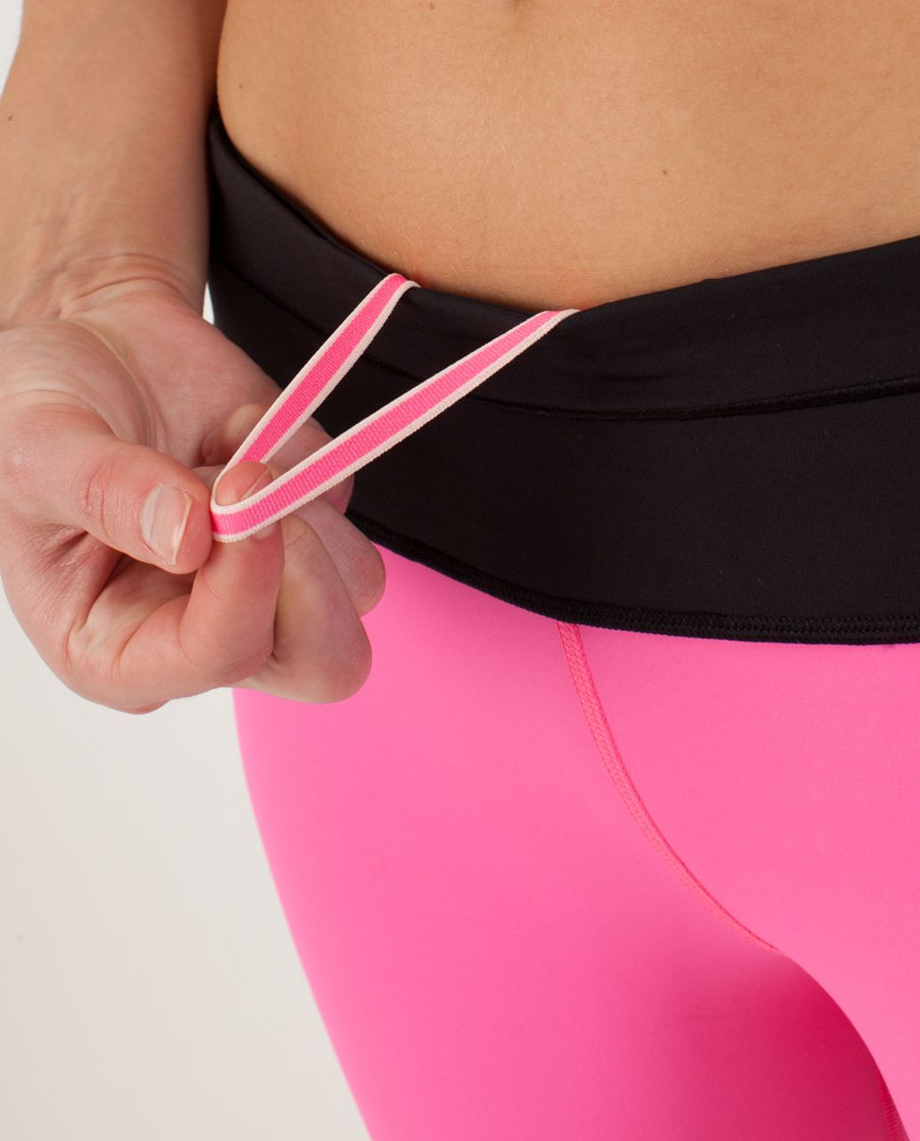 Lululemon Run:  Pace Tight - Pinkelicious / Black / Parfait Pink