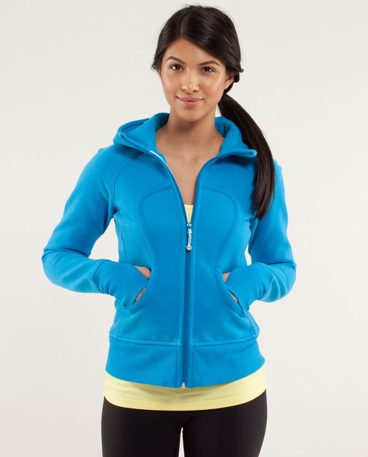 Lululemon mystic jungle hawk blue harbor blue scuba hoodie - Agent Athletica