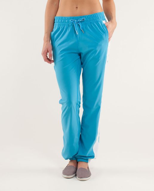 Lululemon Work It Out Track Pant - Black / Dune / Fresh Teal - lulu fanatics