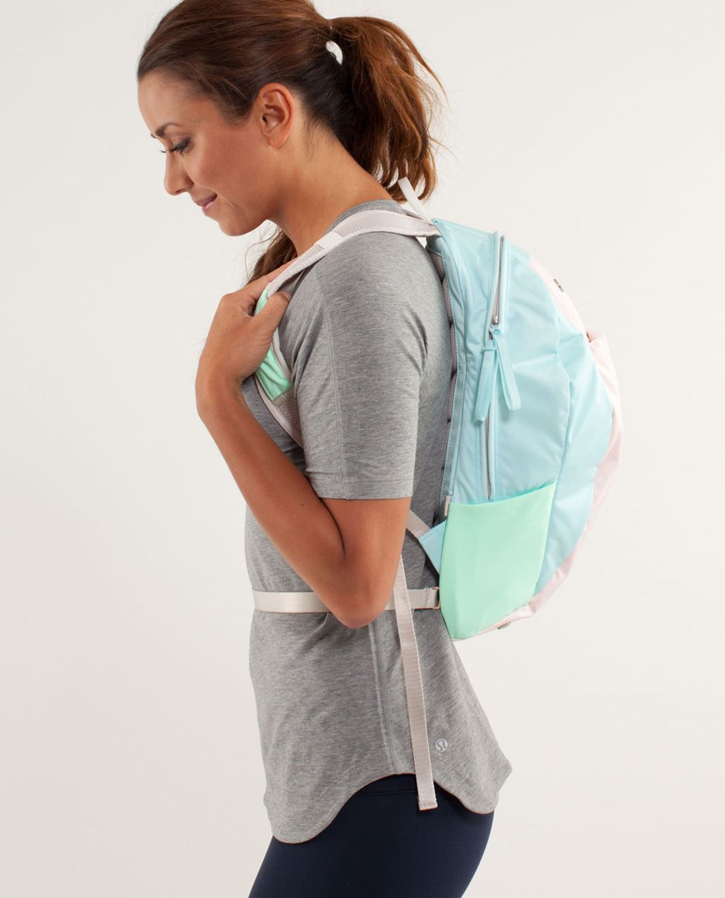 Lululemon Run From Work Backpack II - Parfait Pink / Aquamarine