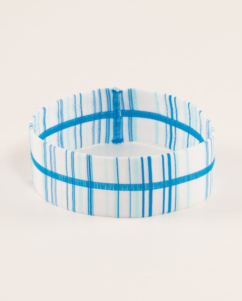 Lululemon Fly Away Tamer Headband - Candy Stripe Aquamarine