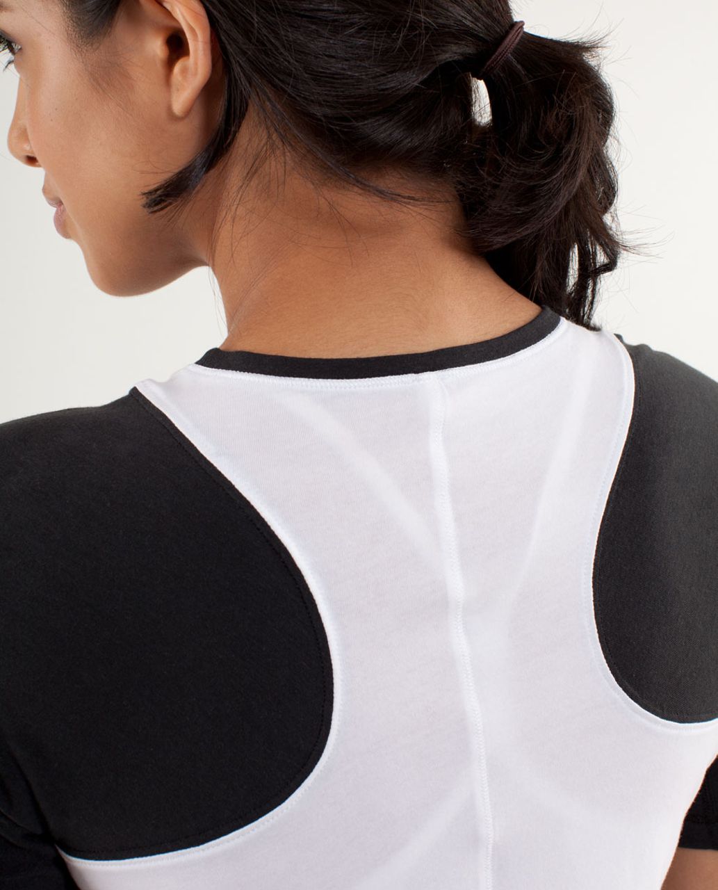 Lululemon Clari-Tee Short Sleeve - White /  Black