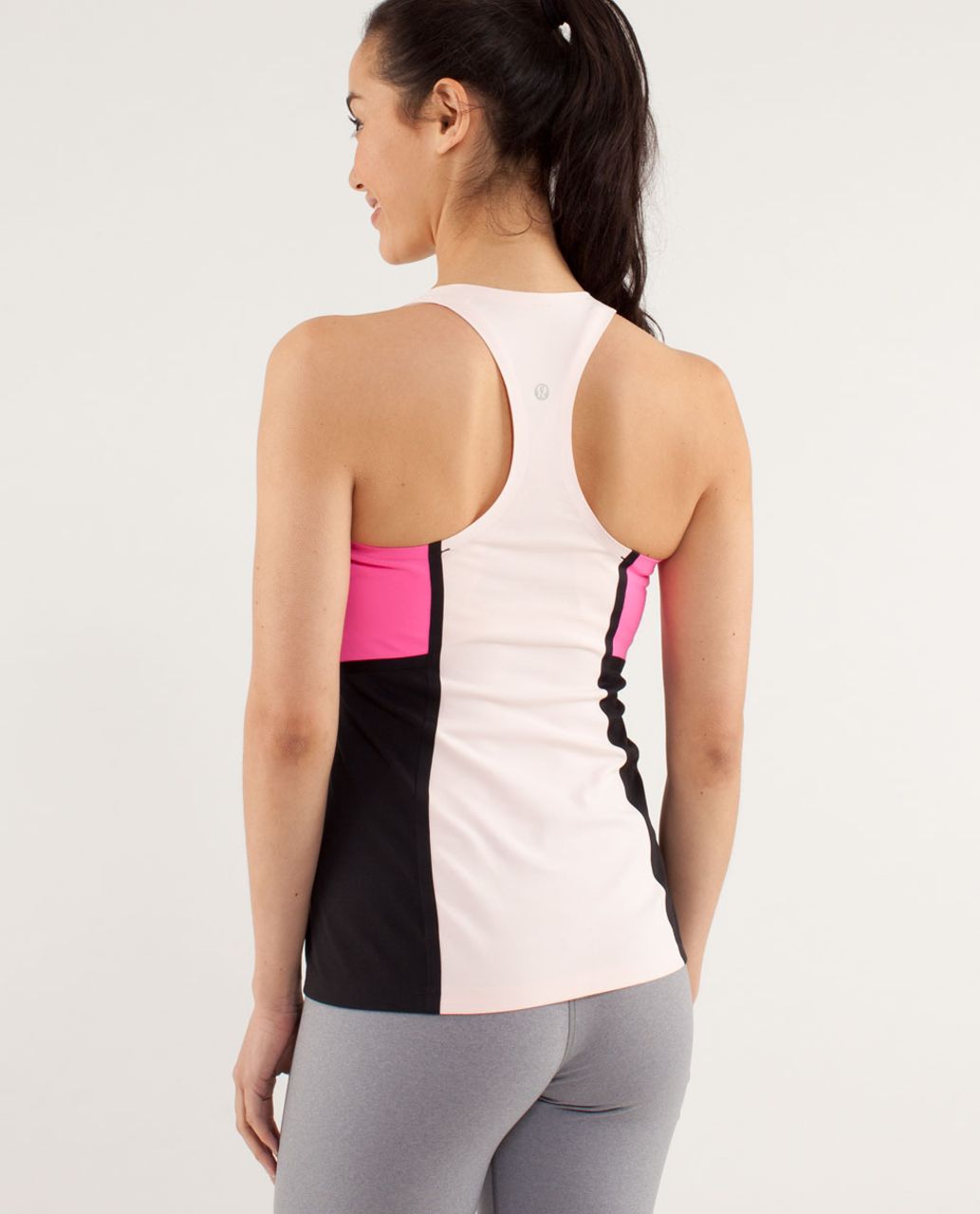 Lululemon Cool Racerback *Surf Bonded - Parfait Pink / Pinkelicious / Black