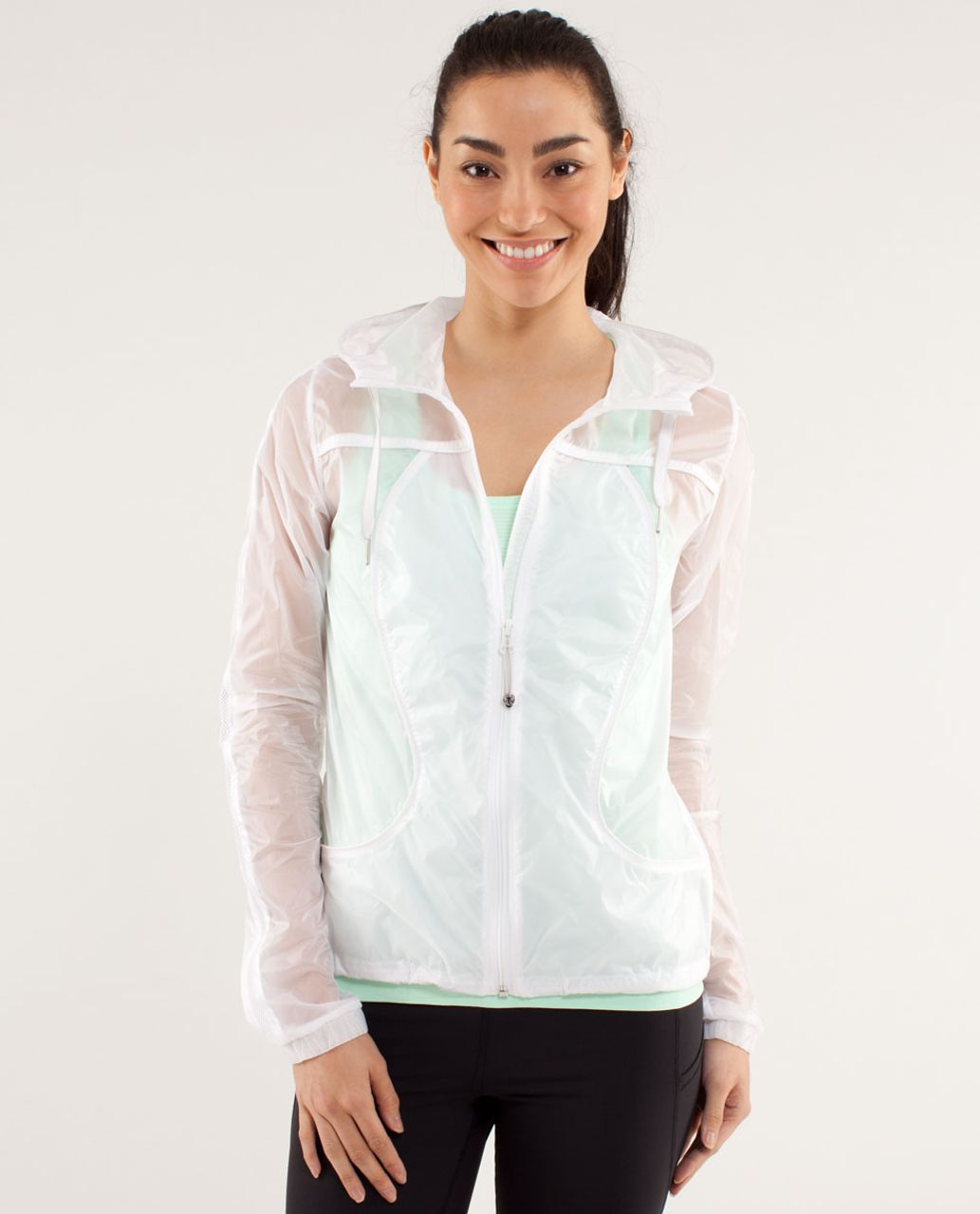 lululemon white rain jacket