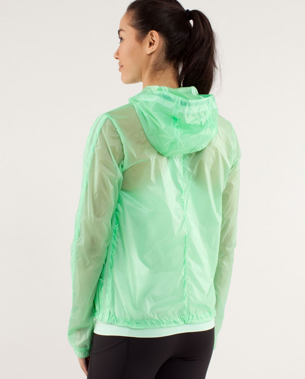 Lululemon Transparent-See Jacket - Fresh Teal / Very Green