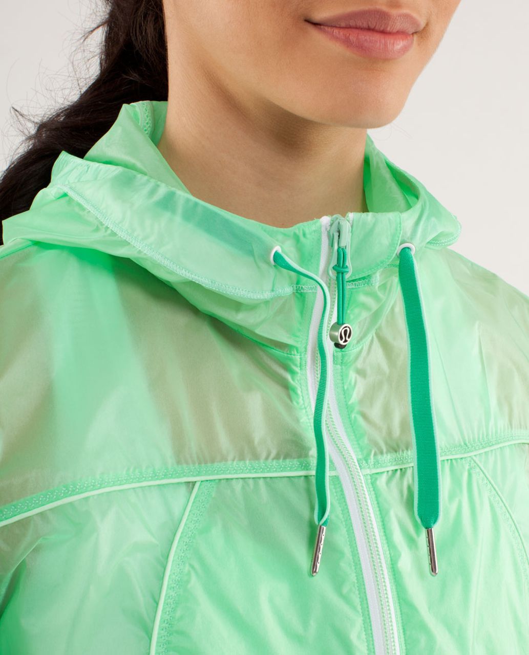 Lululemon Transparent-See Jacket - Fresh Teal / Very Green