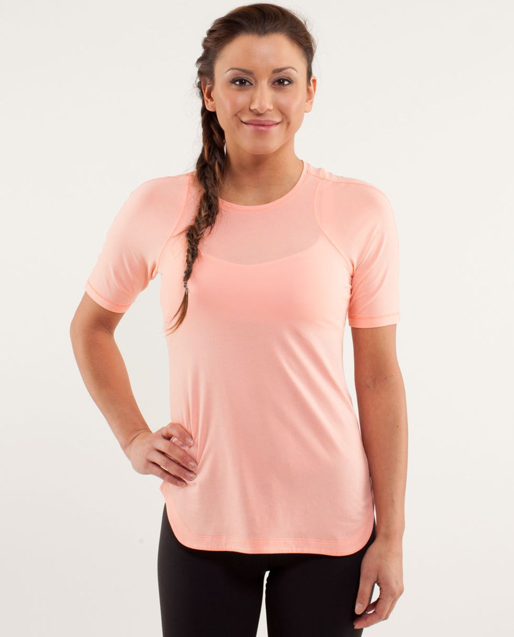 Lululemon Clari-Tee Short Sleeve - Bleached Coral - lulu fanatics