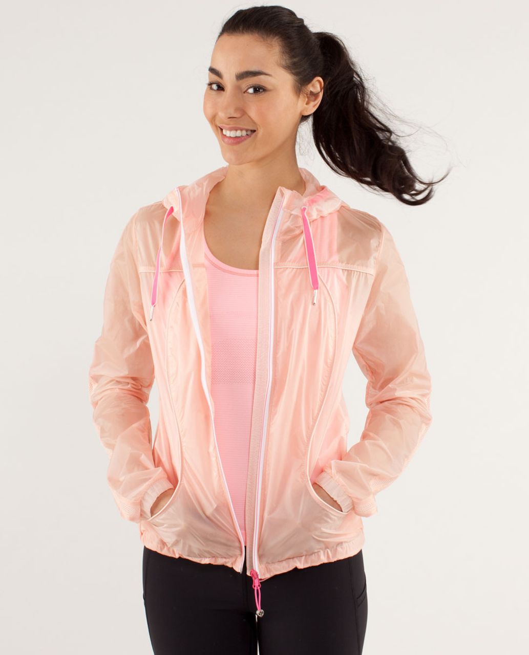 Lululemon Transparent-See Jacket - Parfait Pink / Pinkelicious