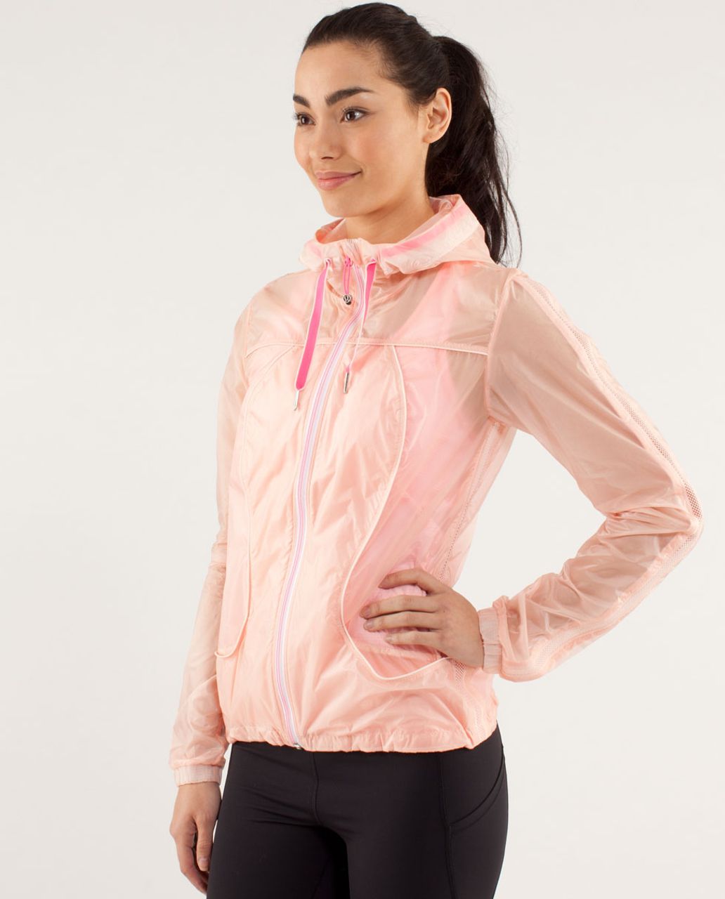 Lululemon Transparent-See Jacket - Parfait Pink / Pinkelicious