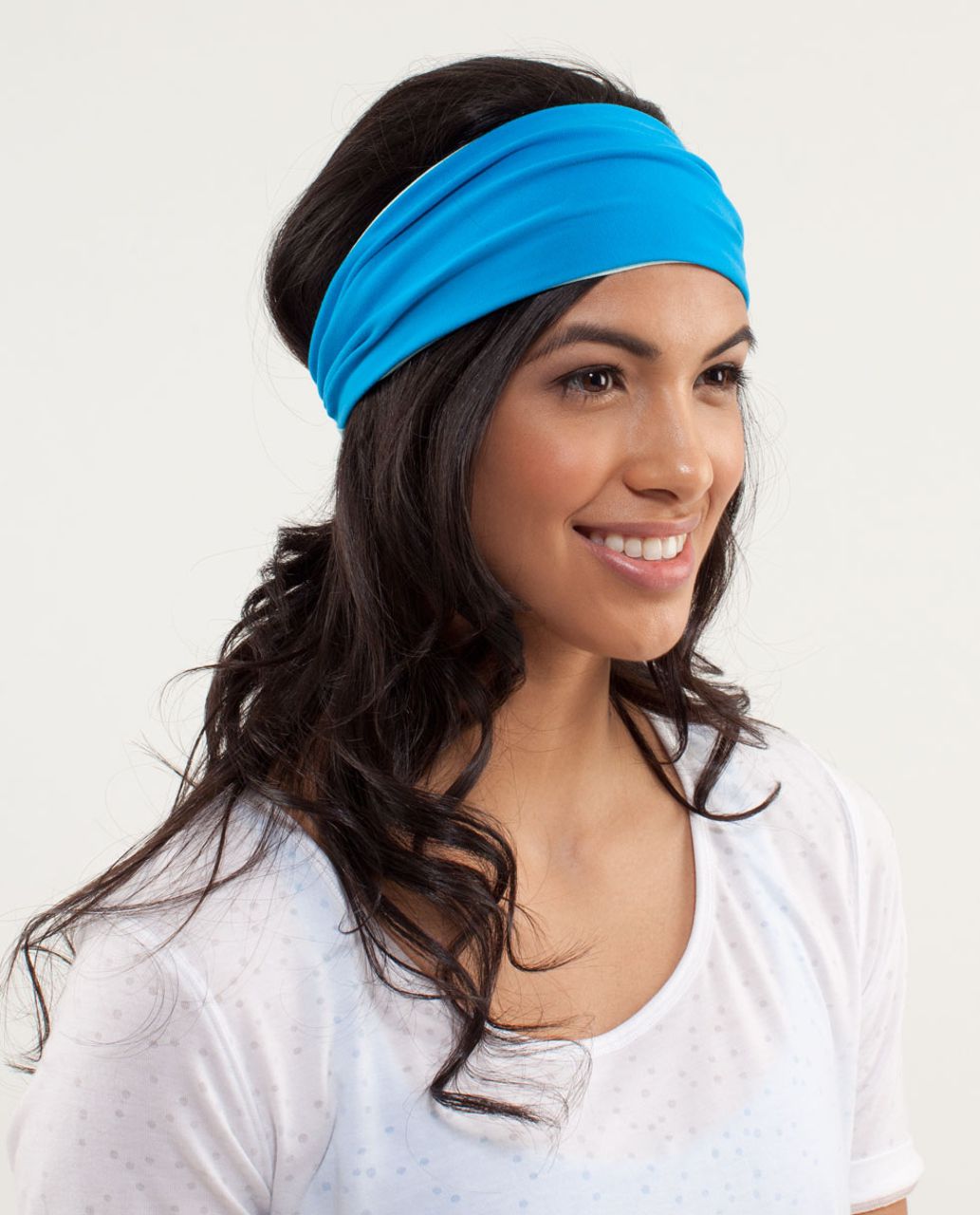 Lululemon Bang Buster Headband *Reversible - Beach Blanket Blue / Aquamarine