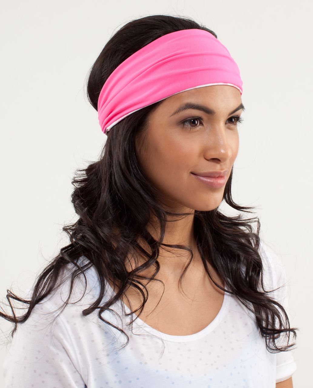 Lululemon Bang Buster Headband *Reversible - Pinkelicious / Frangipani Parfait Pink