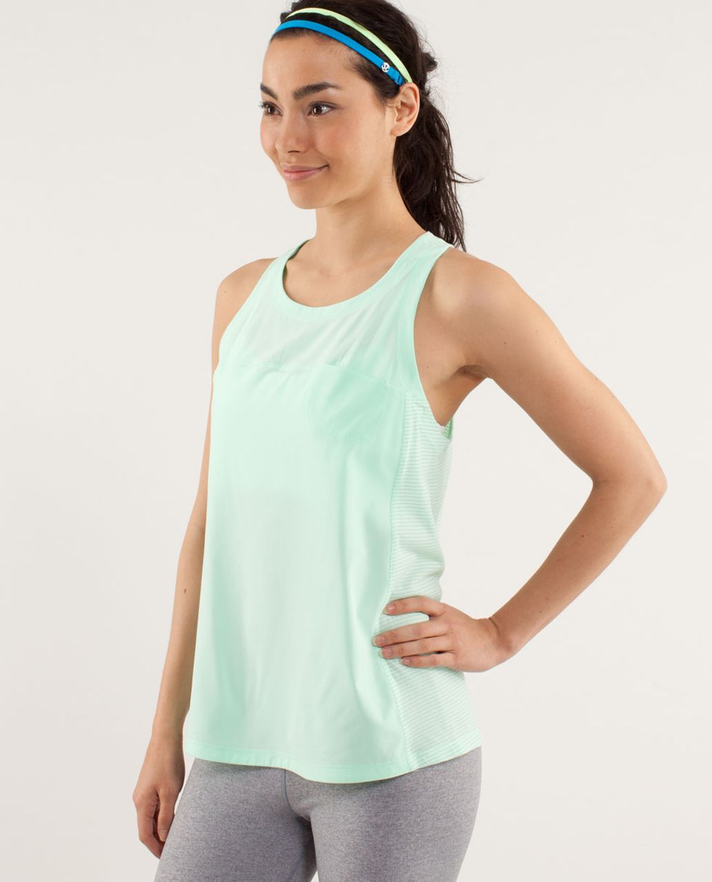 Lululemon Run:  Silver Lining Tank - Fresh Teal