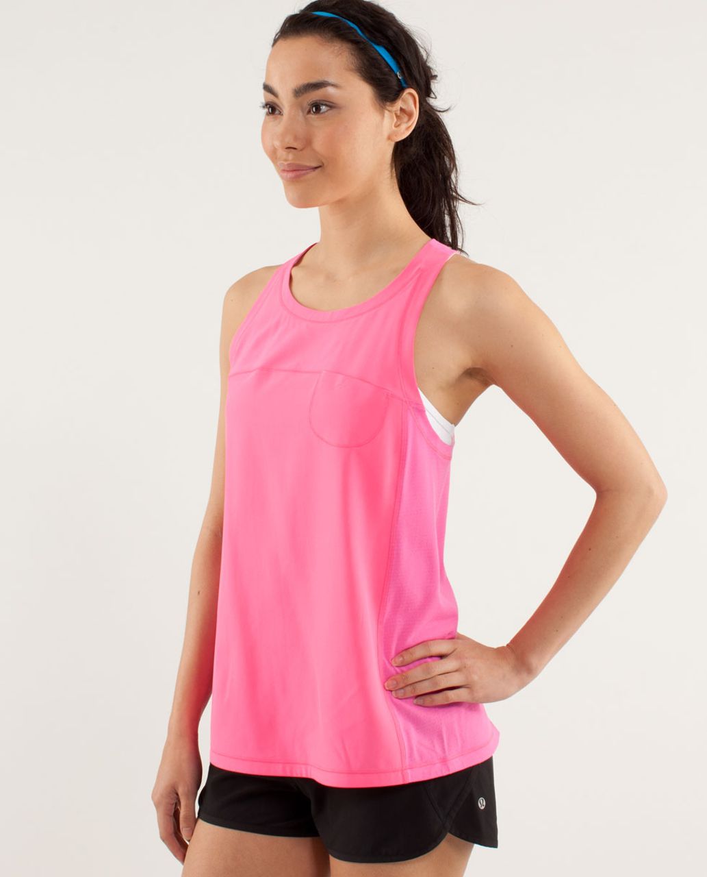 Lululemon Run:  Silver Lining Tank - Pinkelicious