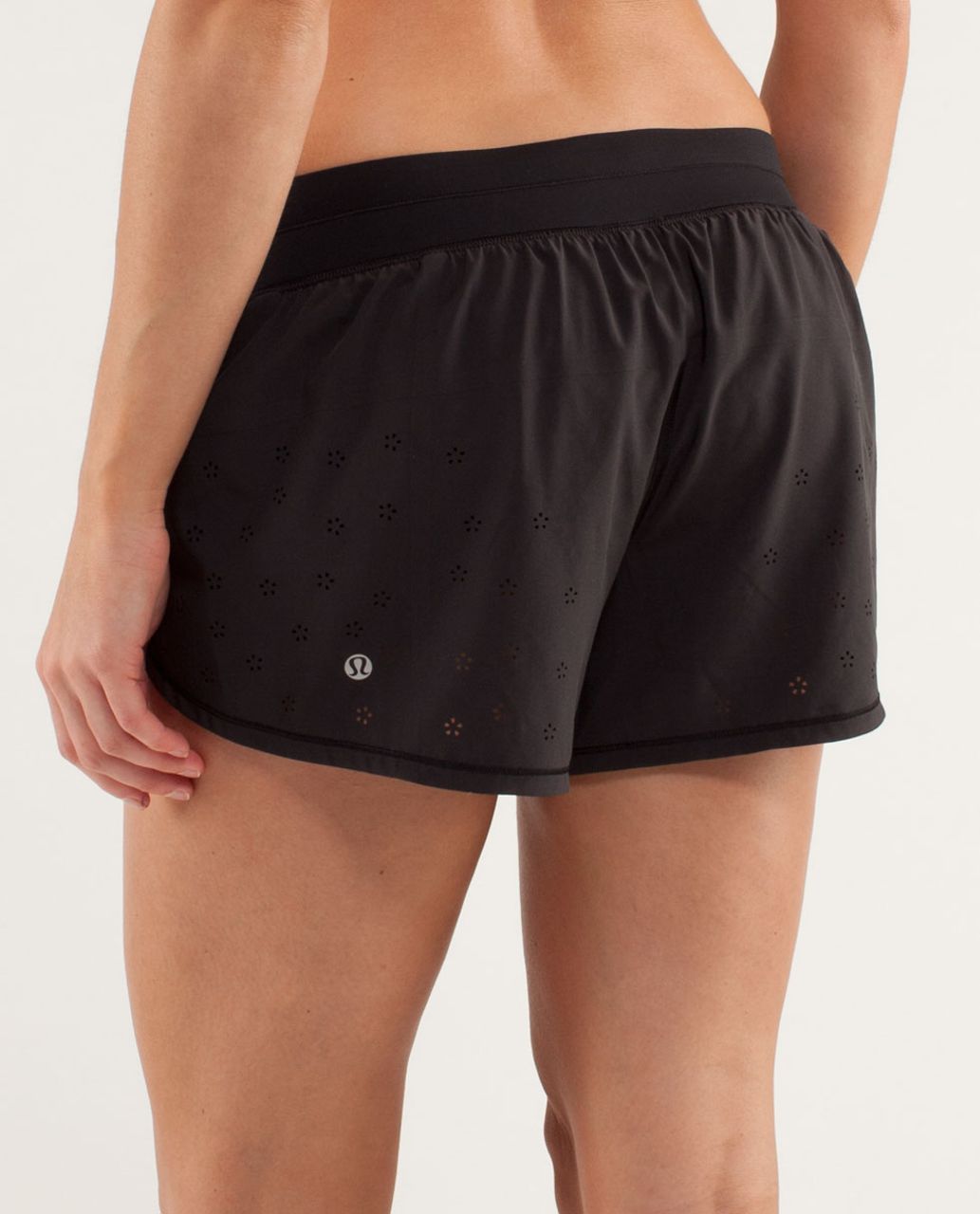 Lululemon Run:  Breeze By Short *Laser Cut - Black