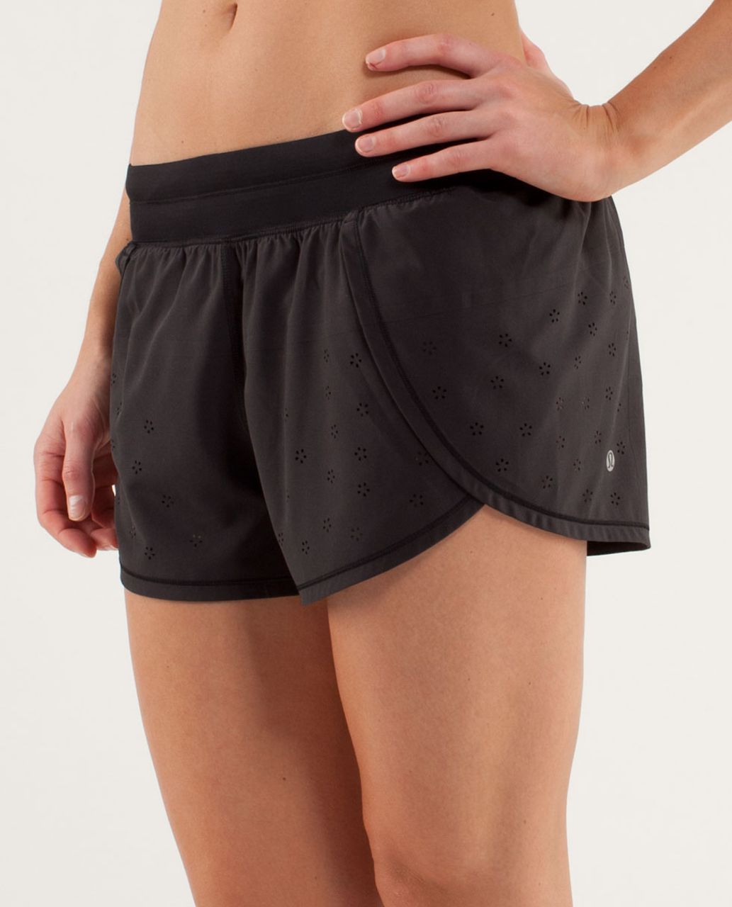 Lululemon Run: Breeze By Short *Laser Cut - Black - lulu fanatics