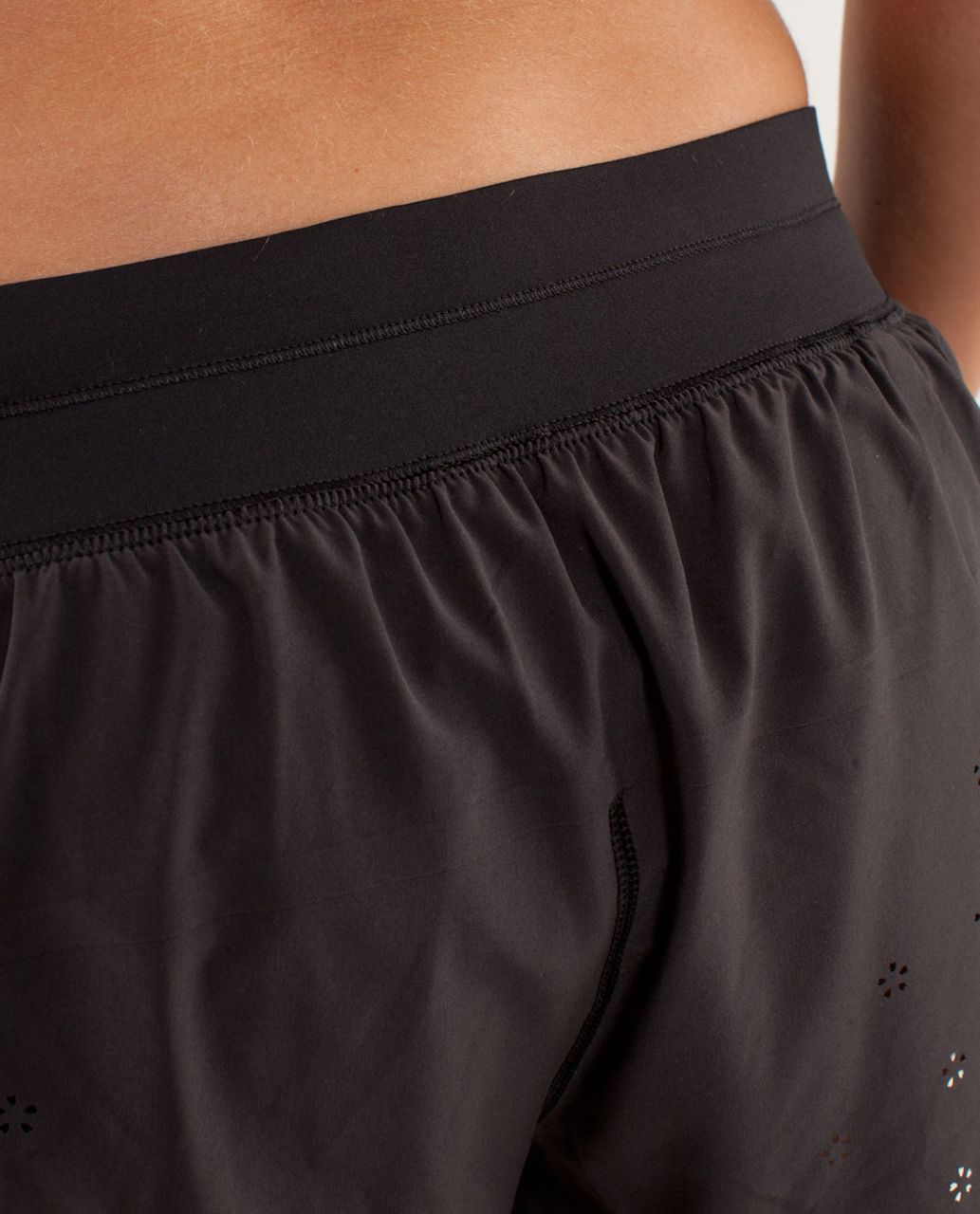 Lululemon Run:  Breeze By Short *Laser Cut - Black