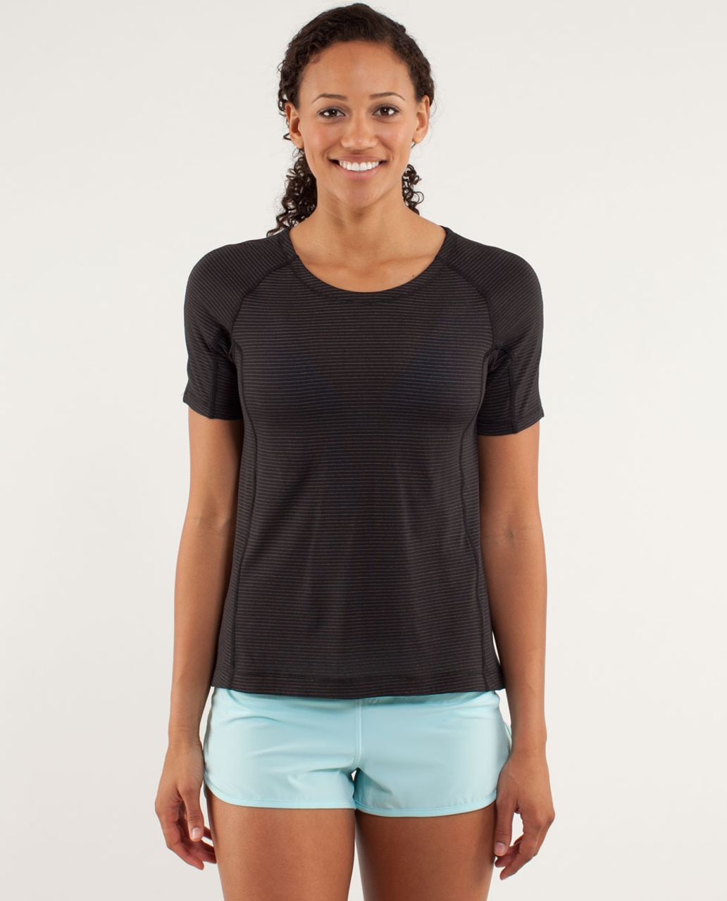 Lululemon Run: Silver Lining Short Sleeve - Black - lulu fanatics