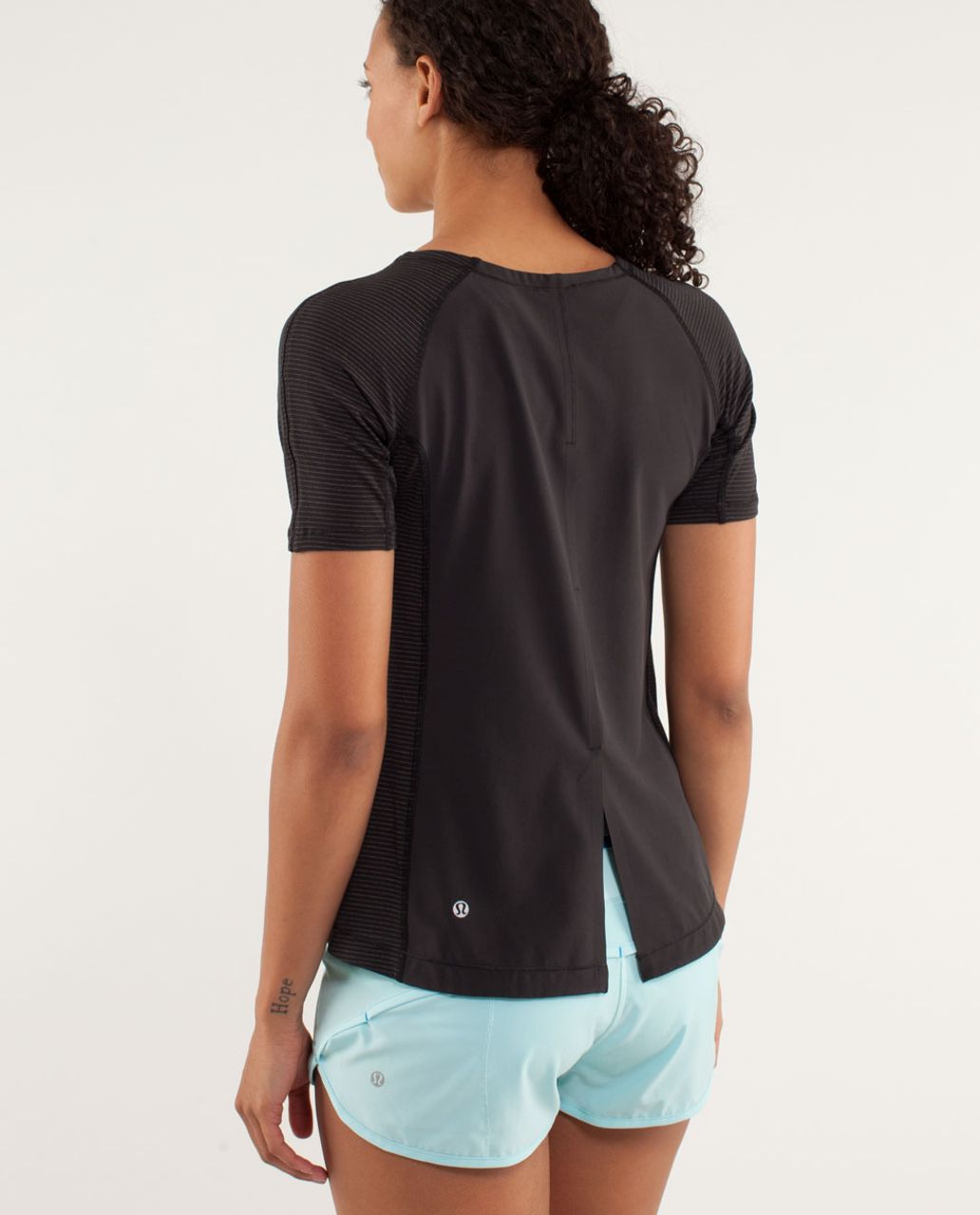 Lululemon Run:  Silver Lining Short Sleeve - Black