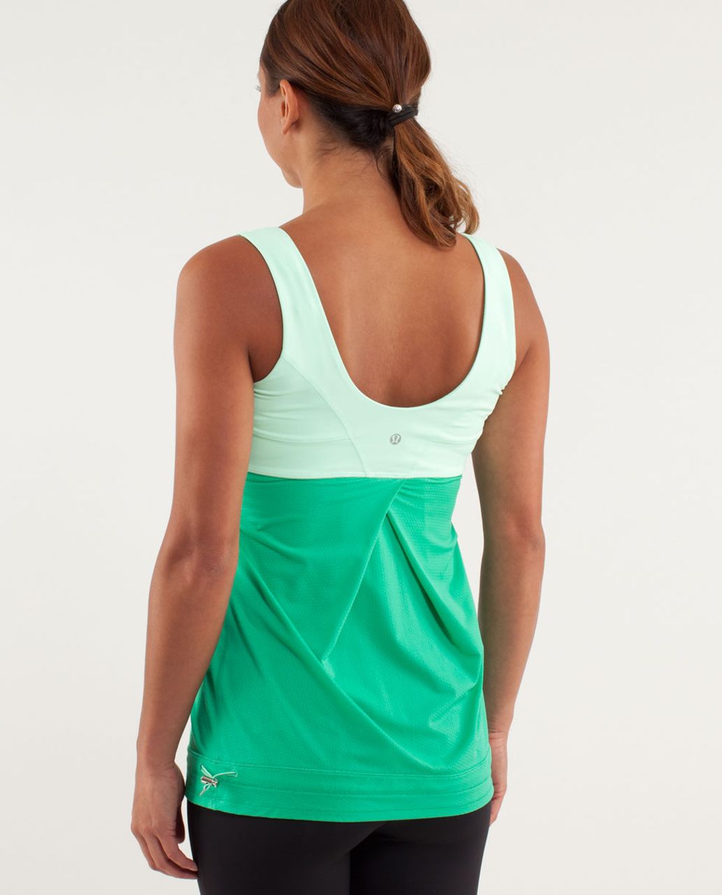 Lululemon Run:  Tame Me Tank - Very Green / Fresh Teal