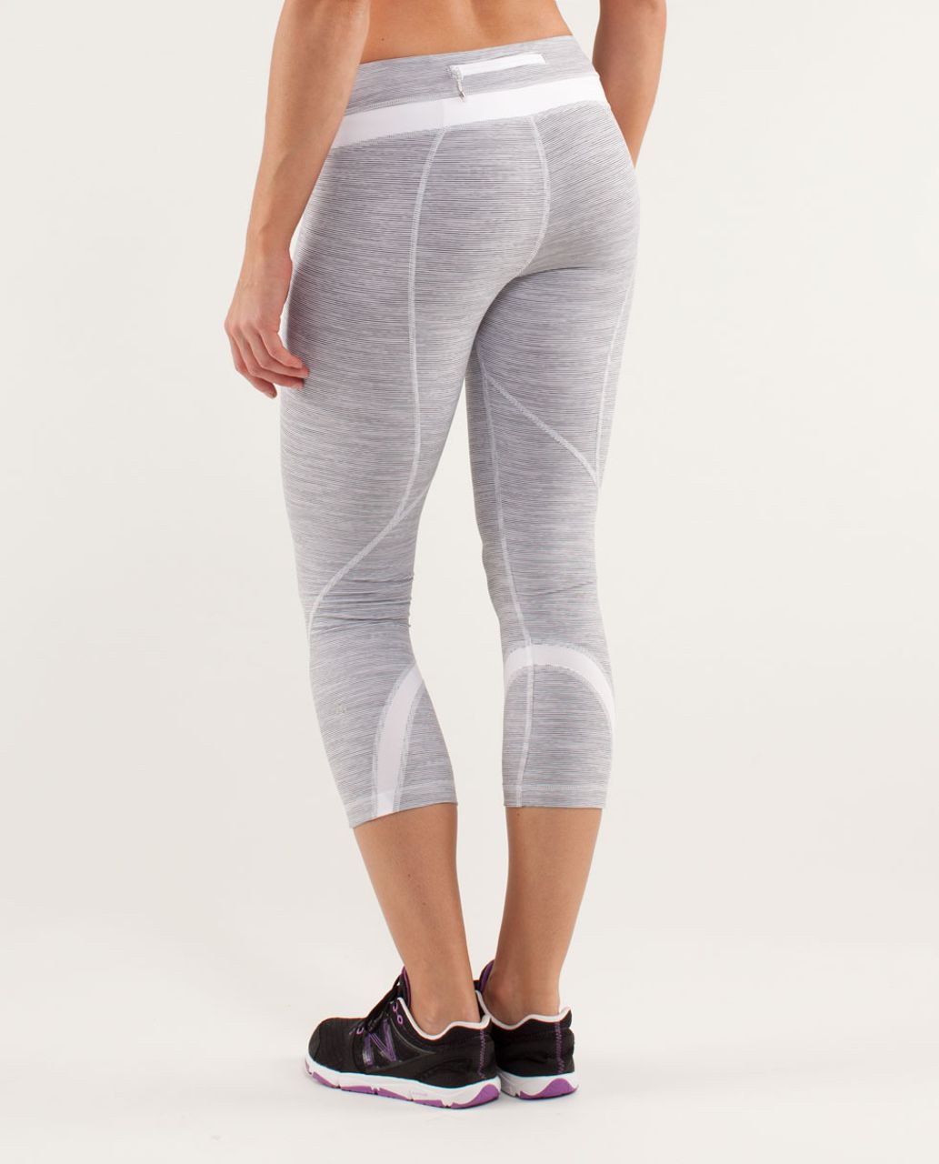 Lululemon Run:  Inspire Crop II - Wee Are From Space White Combo /  White