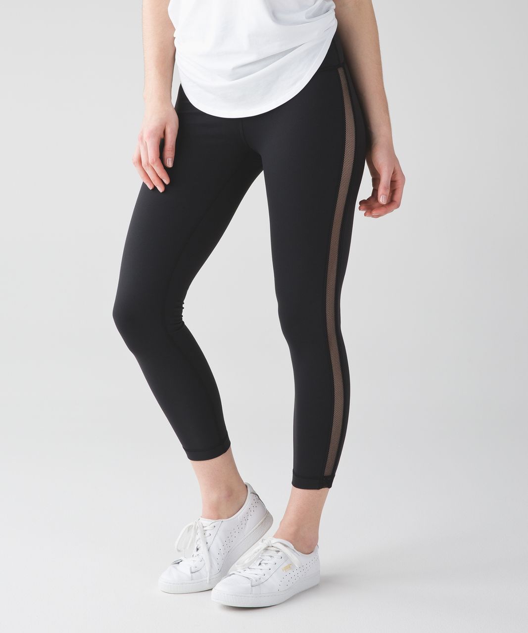 🦄NWT Lululemon High Times Pant Size 6 Wing Mesh Black 7/8 Length Full-On  Luon 