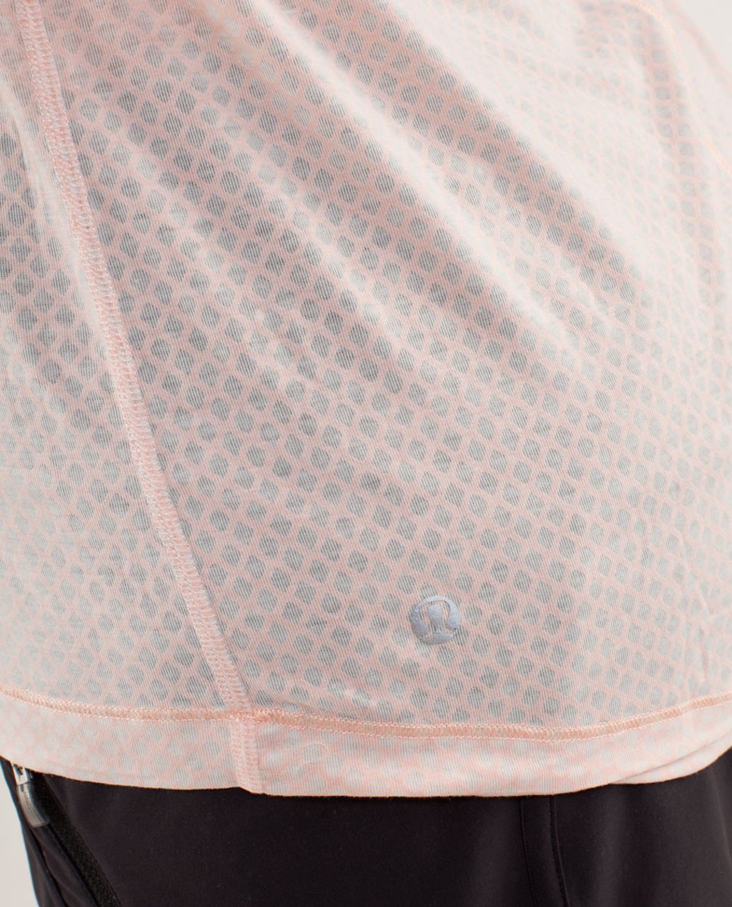 Lululemon Drish Tee - Mesh Burnout Parfait Pink / Parfait Pink