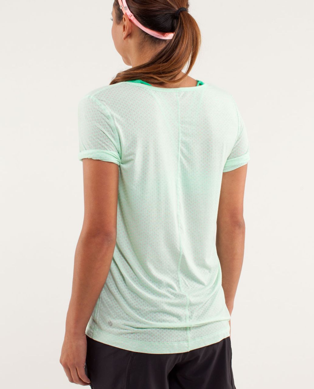 Lululemon Drish Tee - Mesh Burnout Fresh Teal / Fresh Teal