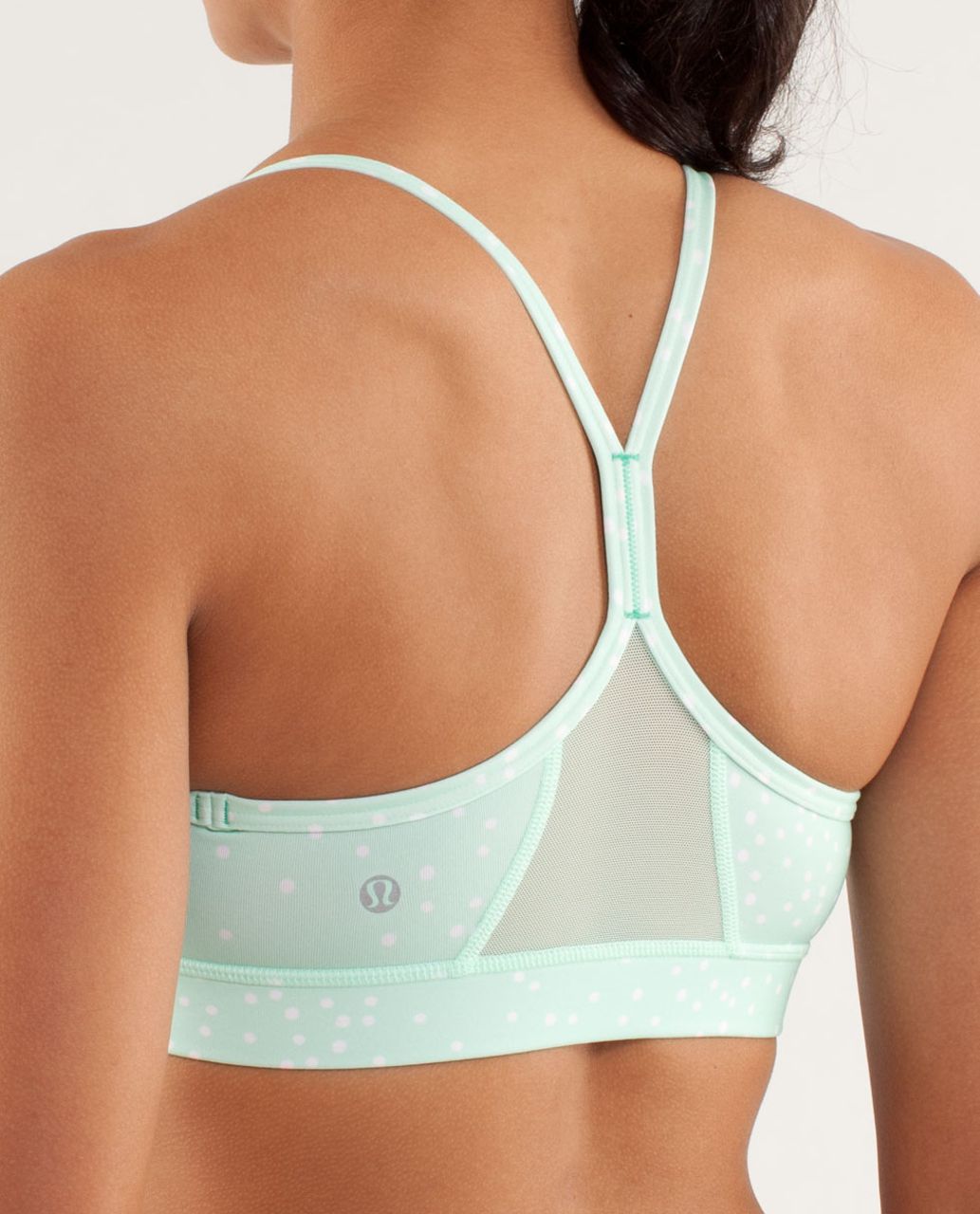 Lululemon Flow Y Bra IV - Petit Dot Fresh Teal / Fresh Teal