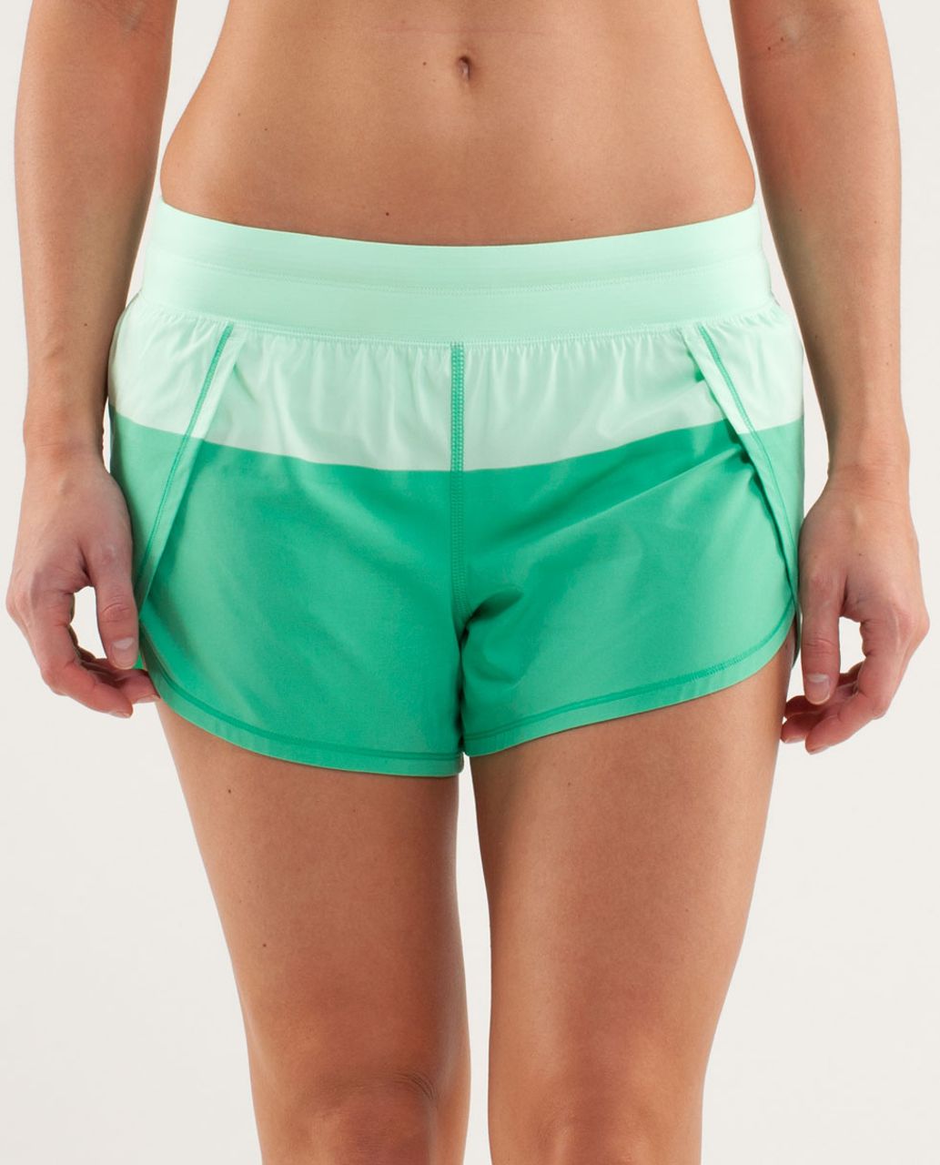 Lululemon Run:  Breeze By Short - Fresh Teal / Very Green