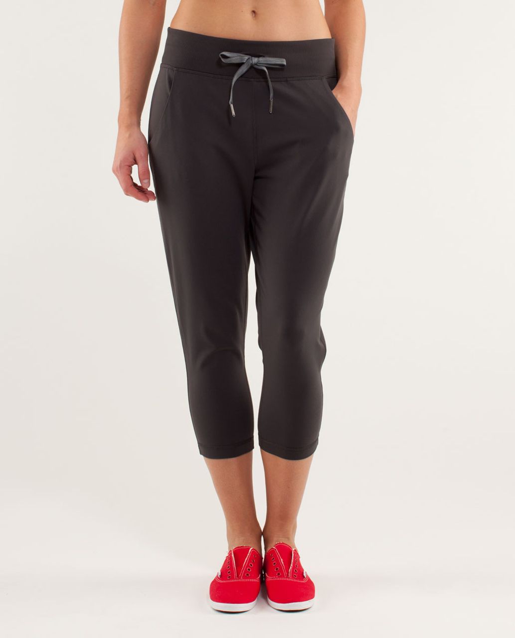 Lululemon Free Fall Crop - Soot - lulu fanatics