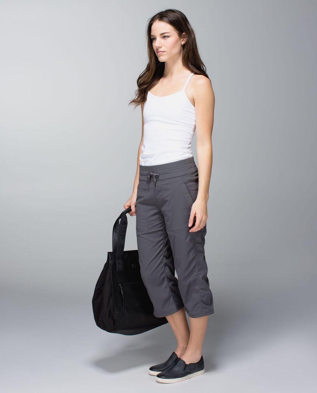 Lululemon Studio Crop *No Liner - Soot Light