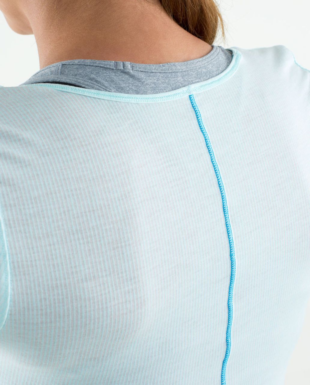 Lululemon Elongate Burnout Long Sleeve - Tonka Stripe Aquamarine - lulu ...